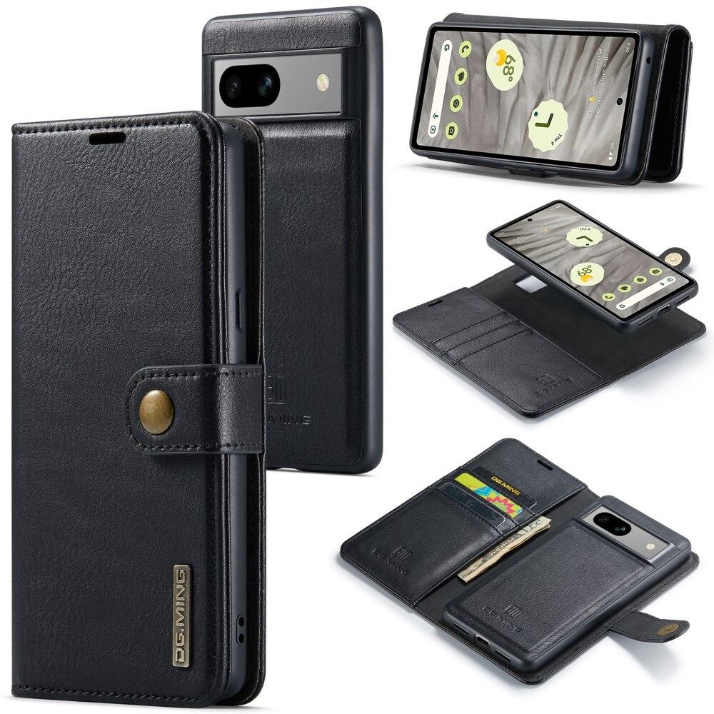 Google Pixel 8a Pungetui med aftageligt cover, Black