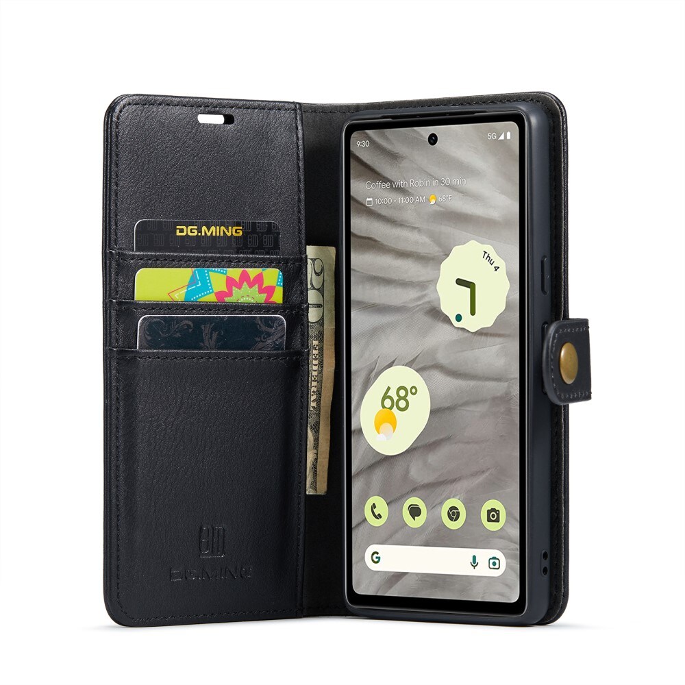 Google Pixel 8a Pungetui med aftageligt cover, Black