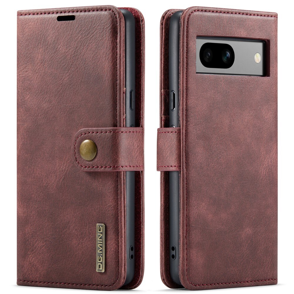 Google Pixel 8a Pungetui med aftageligt cover, Red