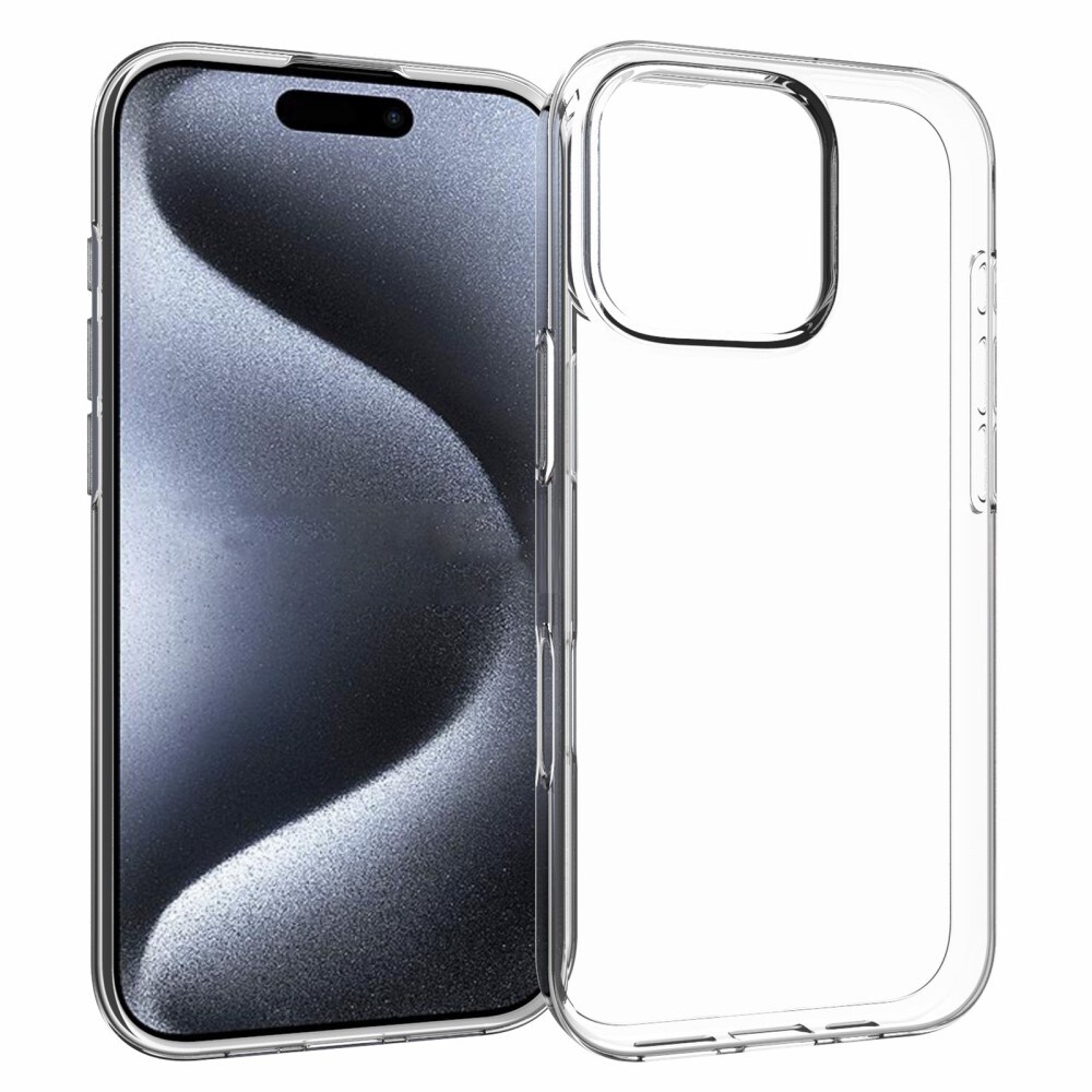 iPhone 16 Pro Tyndt TPU-cover, Gennemsigtig