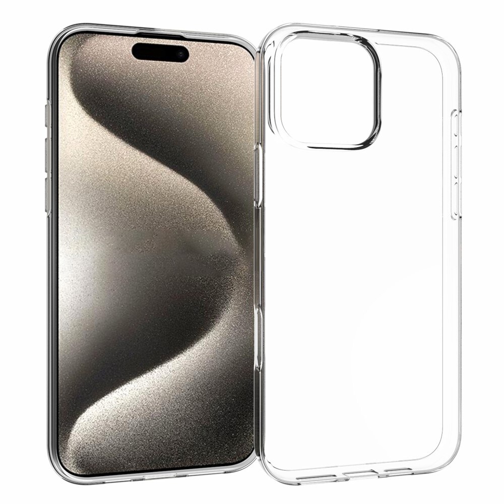 iPhone 16 Pro Max Tyndt TPU-cover, Gennemsigtig