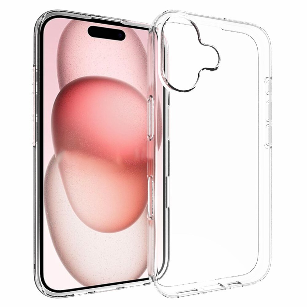 iPhone 16 Tyndt TPU-cover, Gennemsigtig