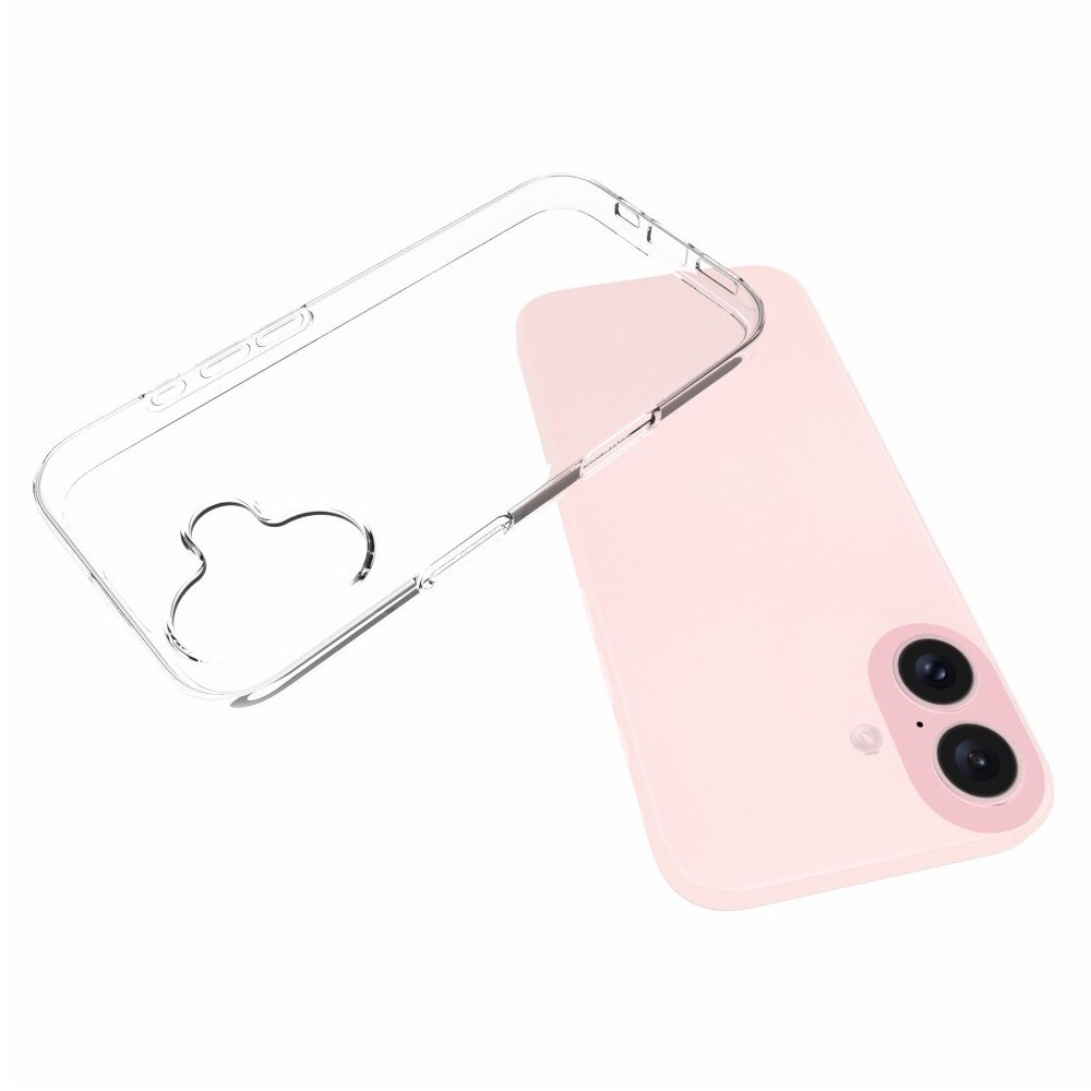 iPhone 16 Tyndt TPU-cover, Gennemsigtig