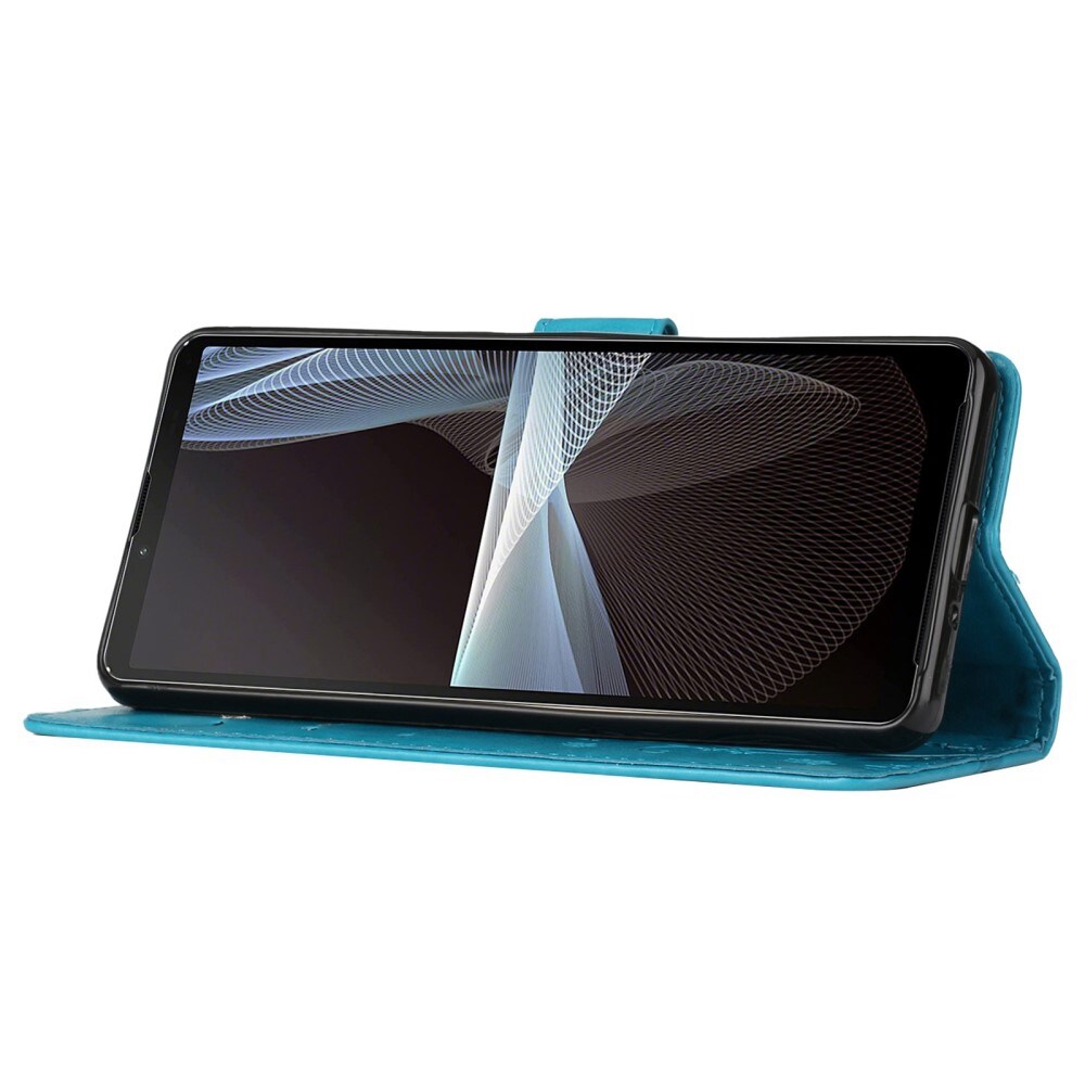 Sony Xperia 10 VI Mobiletui med sommerfugle, Blå