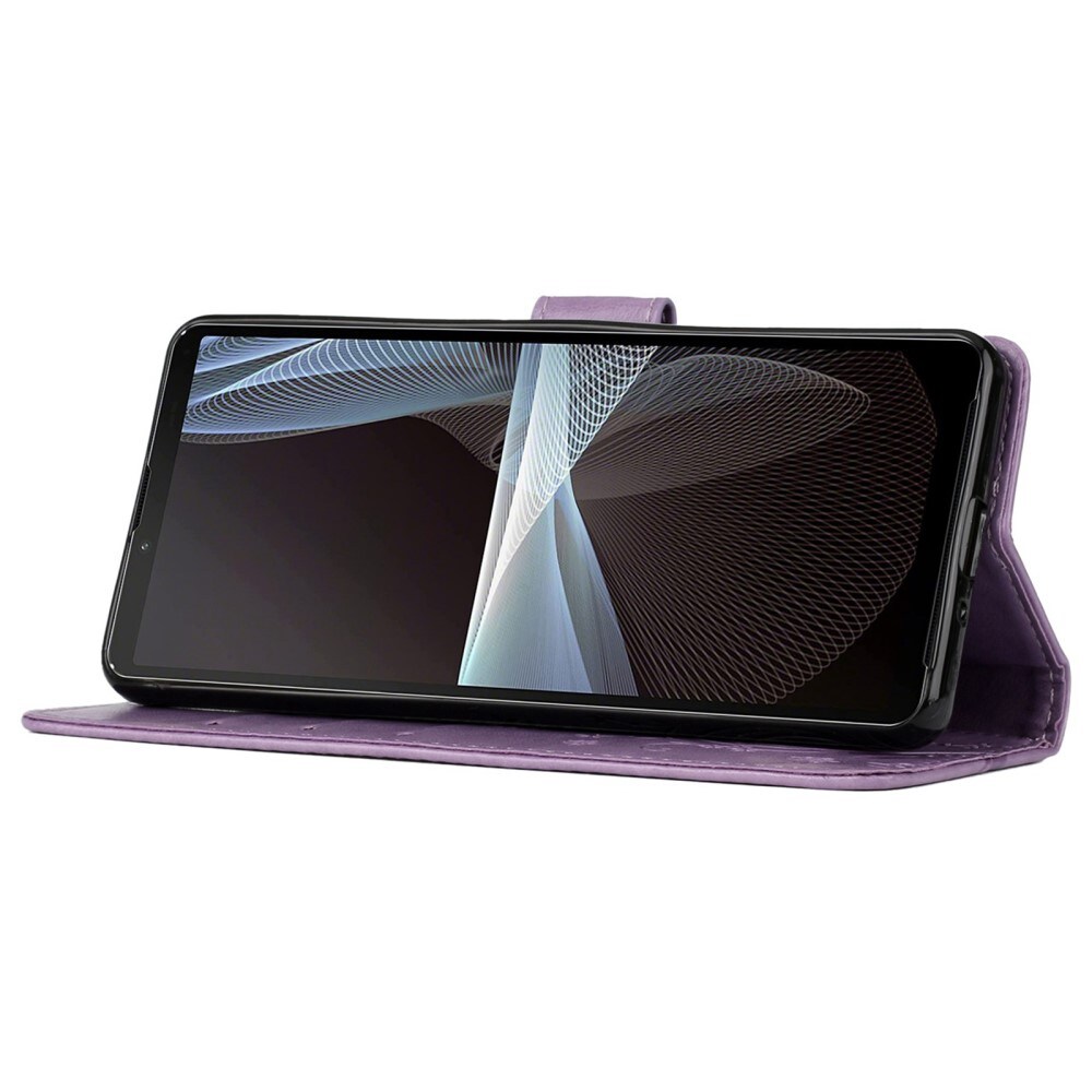 Sony Xperia 10 VI Mobiletui med sommerfugle, Lilla