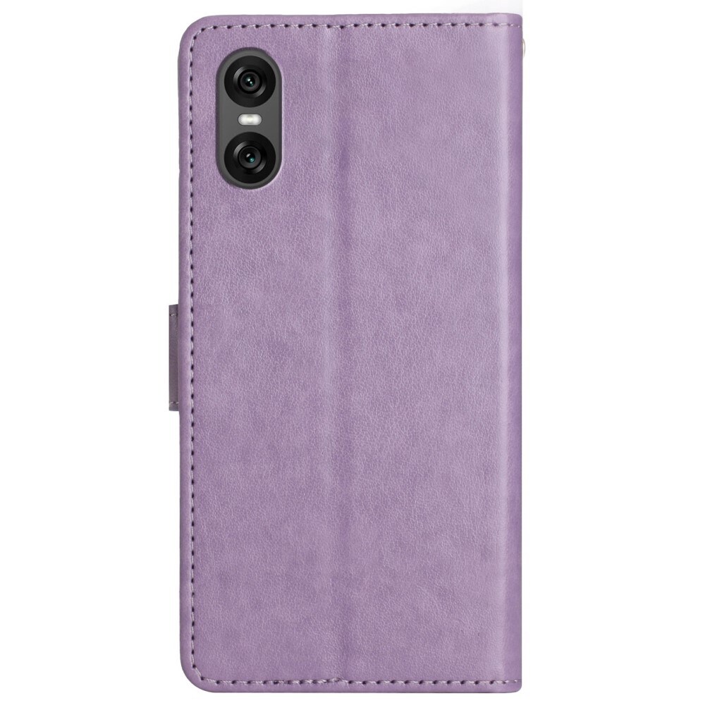 Sony Xperia 10 VI Mobiletui med sommerfugle, Lilla