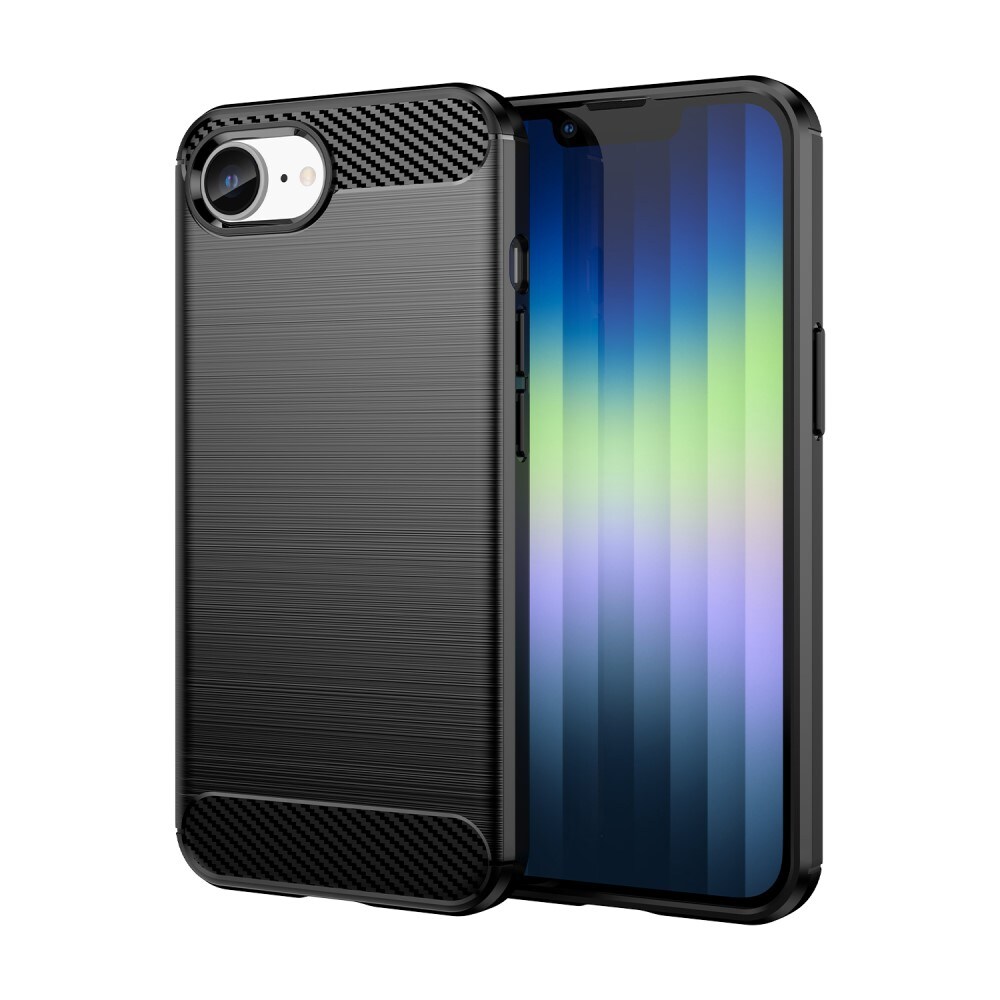 iPhone 16e TPU-cover Brushed, Sort