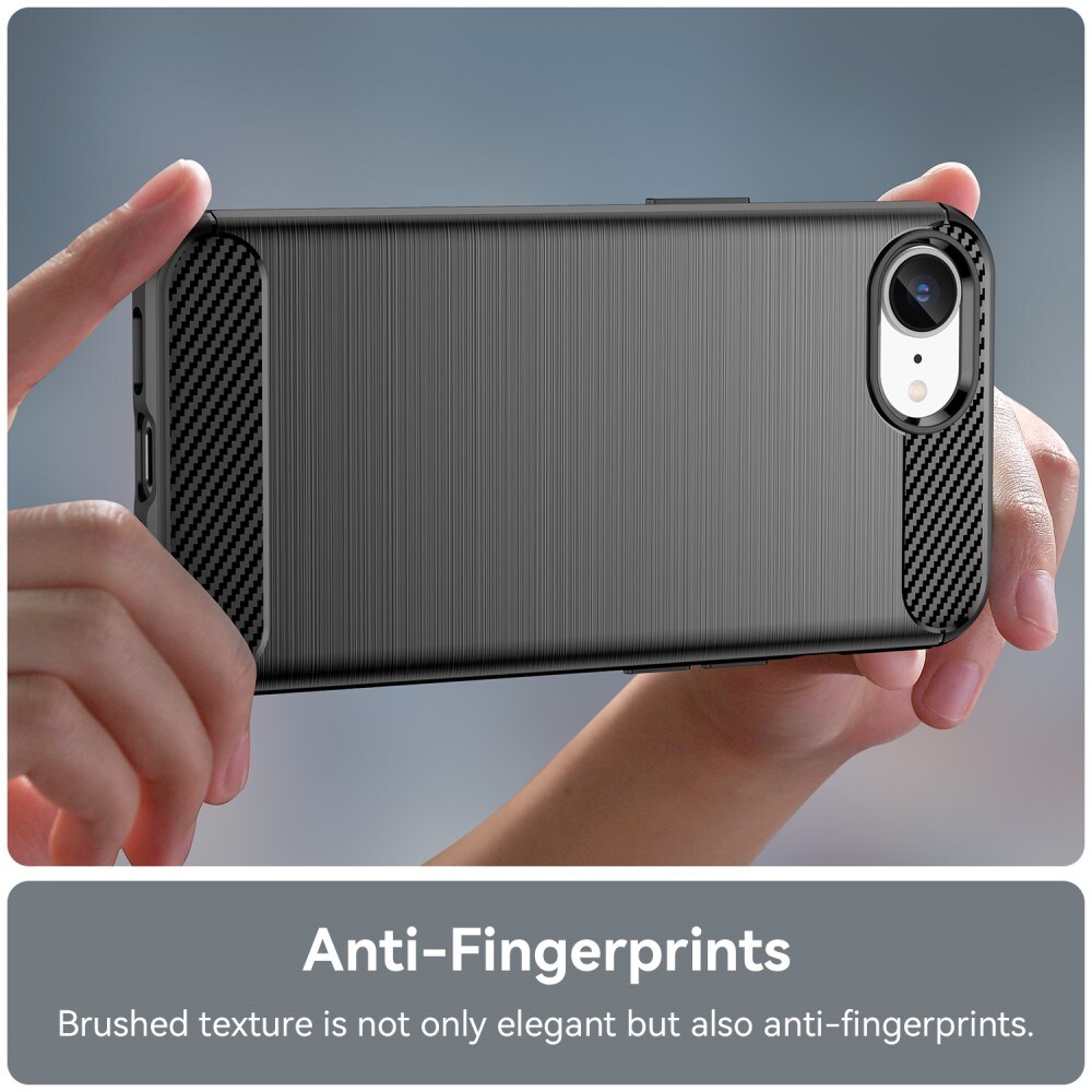 iPhone 16e TPU-cover Brushed, Sort