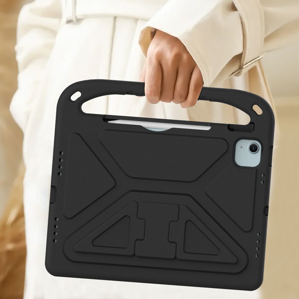 Apple iPad Air 11 7th Gen (2025) Stødsikkert cover/etui med håndtag - Perfekt til børn, Sort