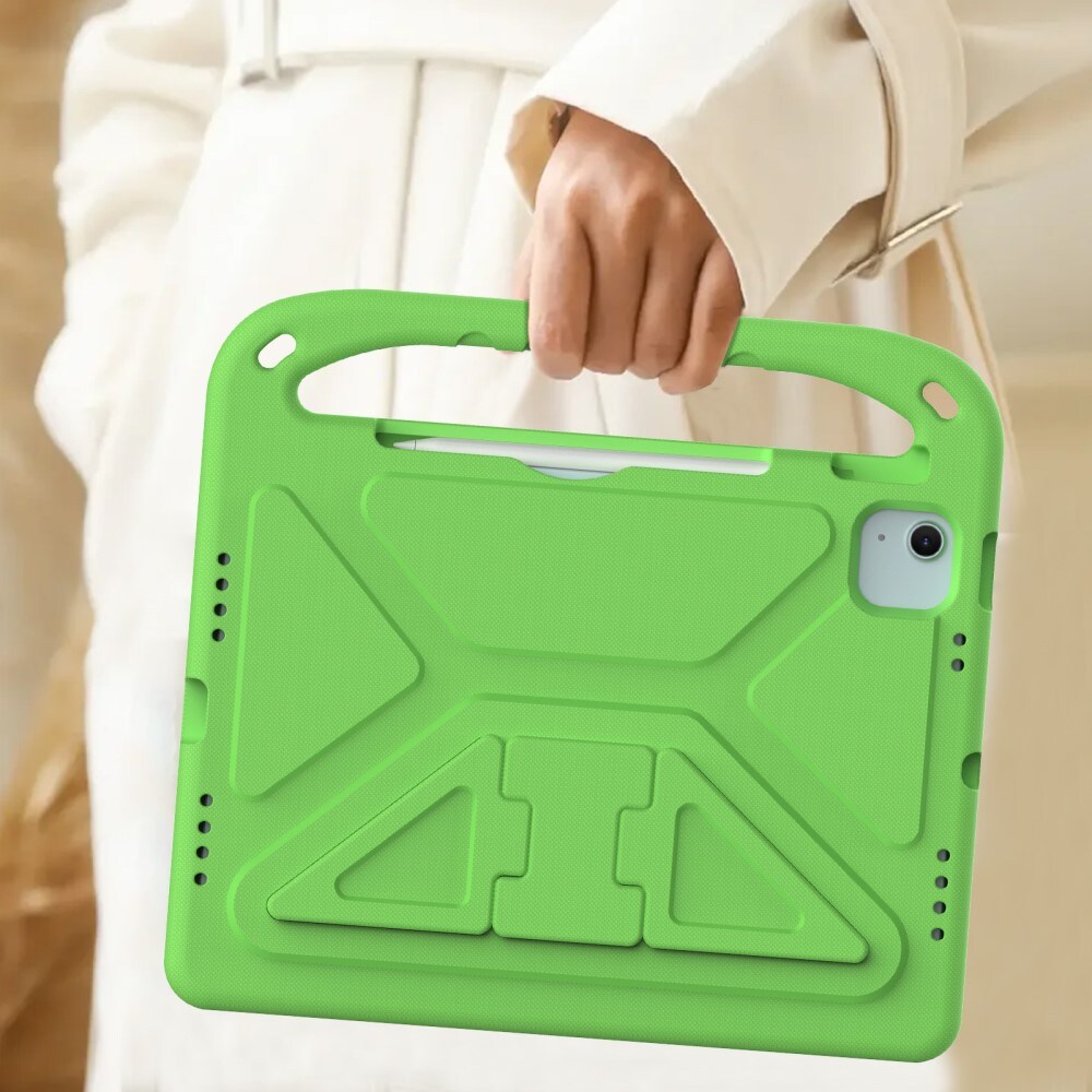 Apple iPad Air 11 6th Gen (2024) Stødsikkert cover/etui med håndtag - Perfekt til børn, Grøn