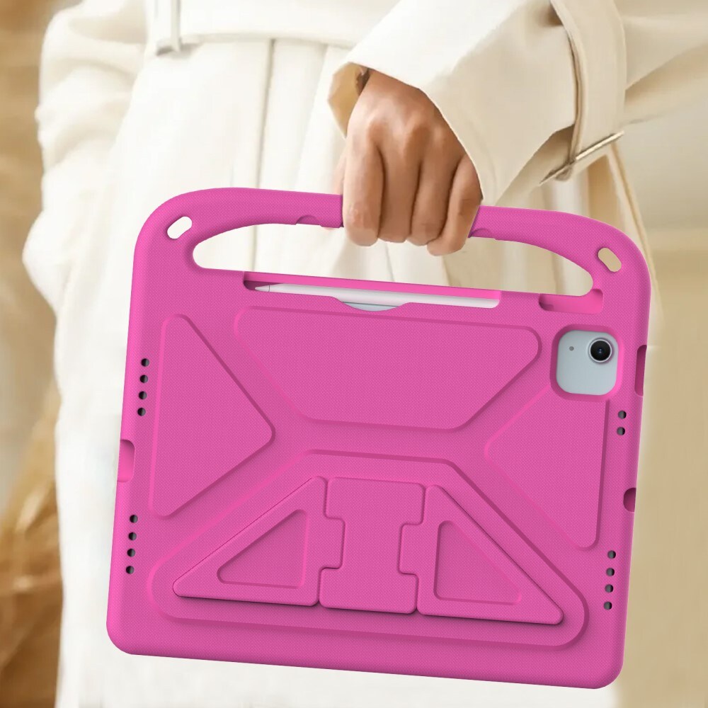 Apple iPad Air 11 6th Gen (2024) Stødsikkert cover/etui med håndtag - Perfekt til børn, Lyserød