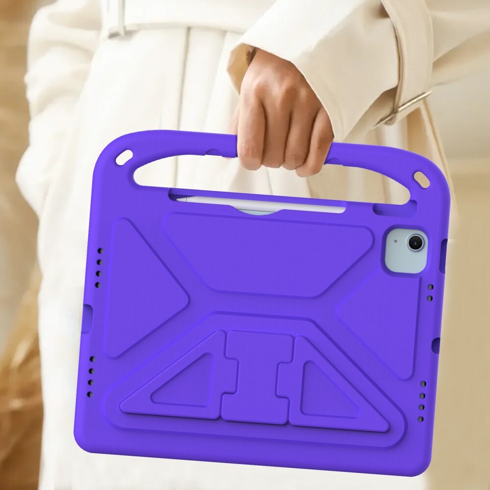 Apple iPad Pro 11 5th Gen (2024) Stødsikkert cover/etui med håndtag - Perfekt til børn, Lilla
