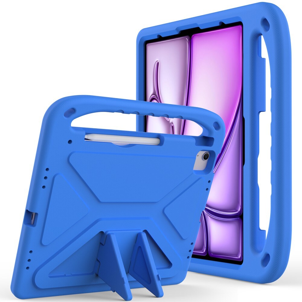 Apple iPad Pro 13 7th Gen (2024) Stødsikkert cover/etui med håndtag - Perfekt til børn, Blå