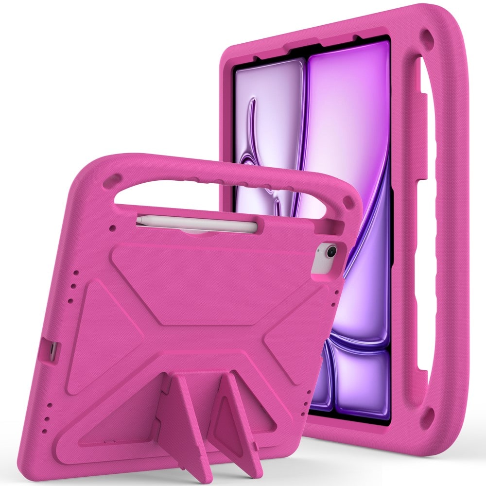 Apple iPad Pro 13 7th Gen (2024) Stødsikkert cover/etui med håndtag - Perfekt til børn, Lyserød