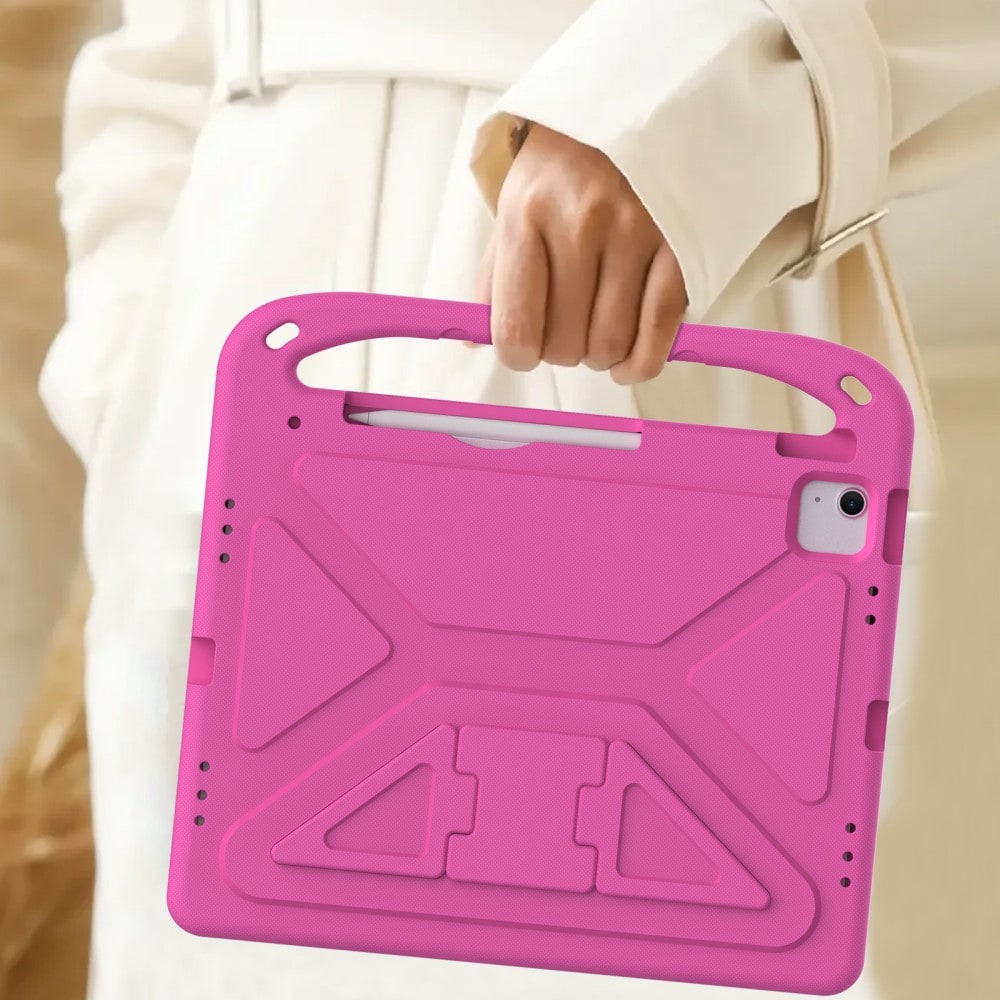 Apple iPad Pro 13 7th Gen (2024) Stødsikkert cover/etui med håndtag - Perfekt til børn, Lyserød