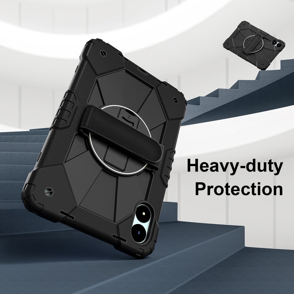 Xiaomi Redmi Pad Pro Robust hybridskal med skulderrem Sort