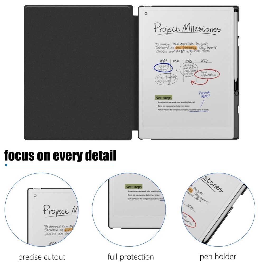 Remarkable Paper Pro Beskyttende etui, Sort