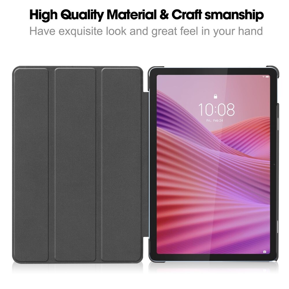  Lenovo Tab Tri-Fold etui, Sort