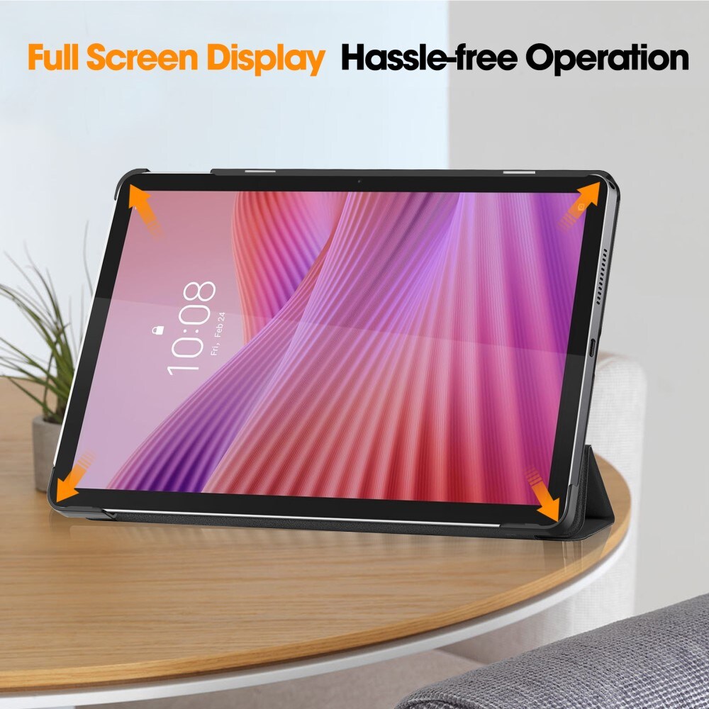  Lenovo Tab Tri-Fold etui, Sort