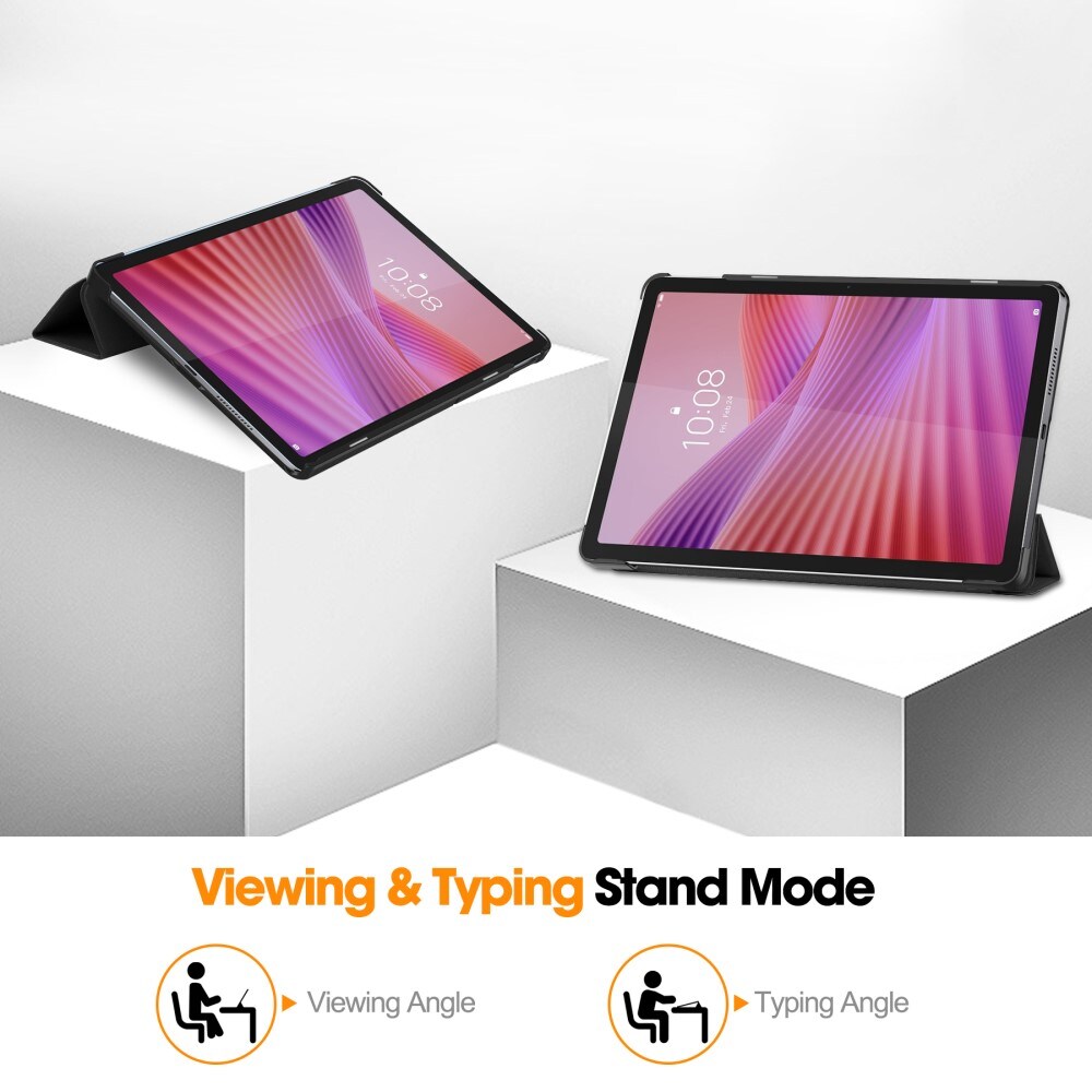  Lenovo Tab Tri-Fold etui, Sort