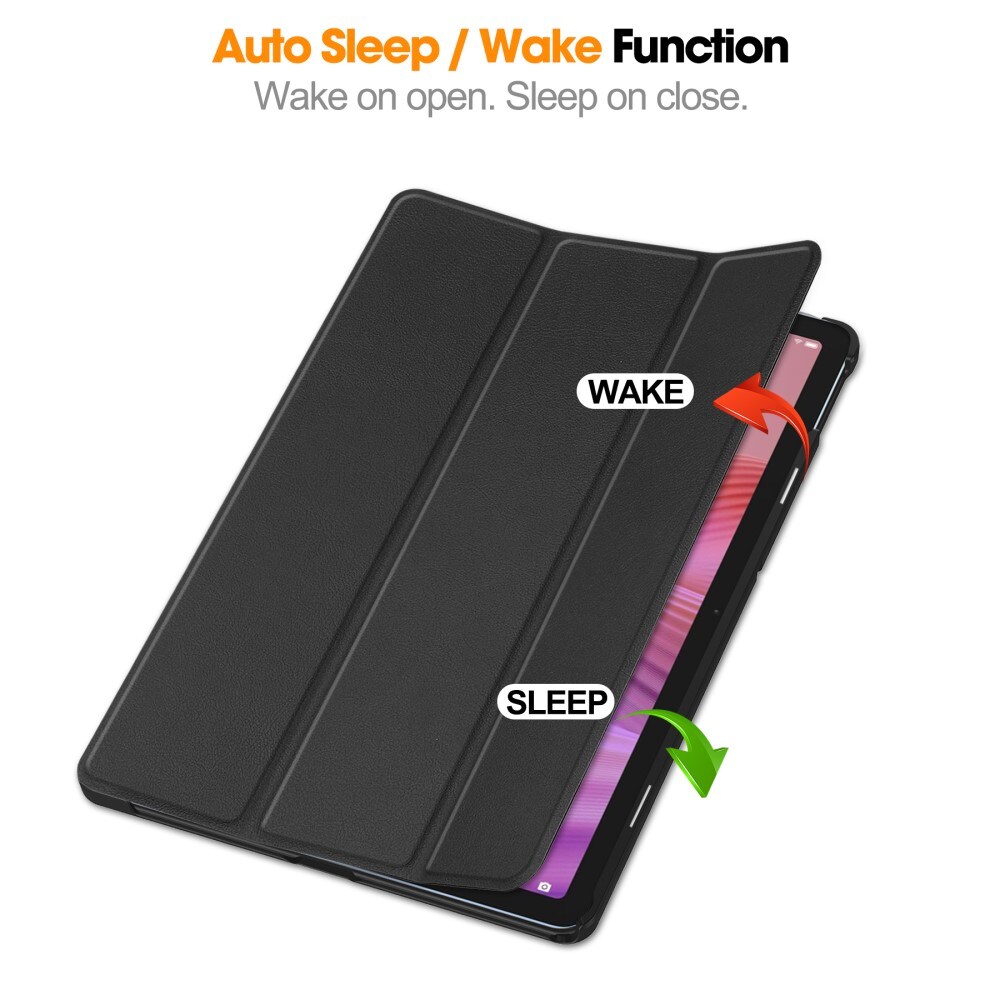 Lenovo Tab Tri-Fold etui, Sort