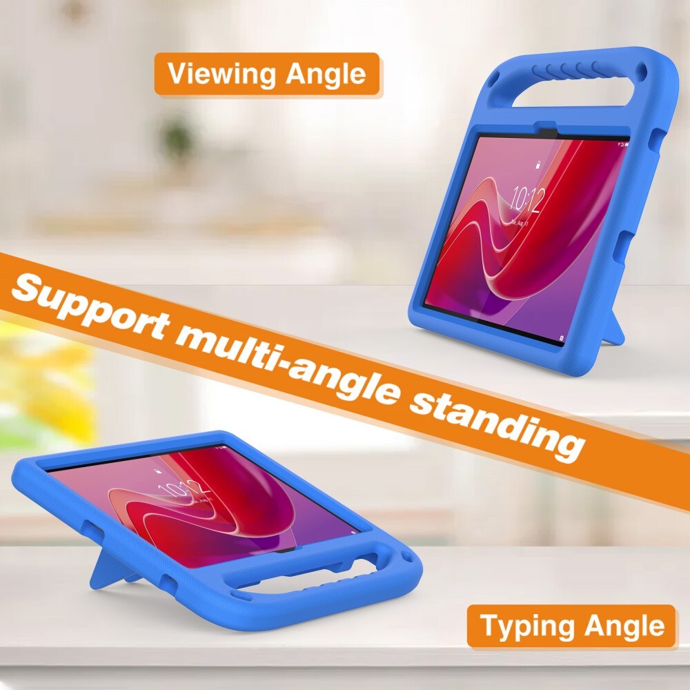  Lenovo Tab Stødsikkert cover/etui med håndtag - Perfekt til børn, Blå