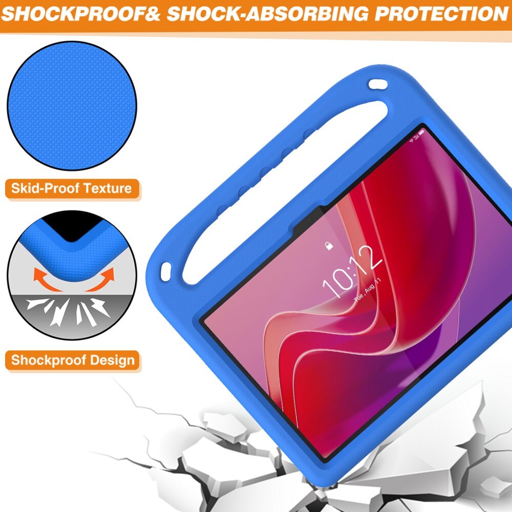  Lenovo Tab Stødsikkert cover/etui med håndtag - Perfekt til børn, Blå