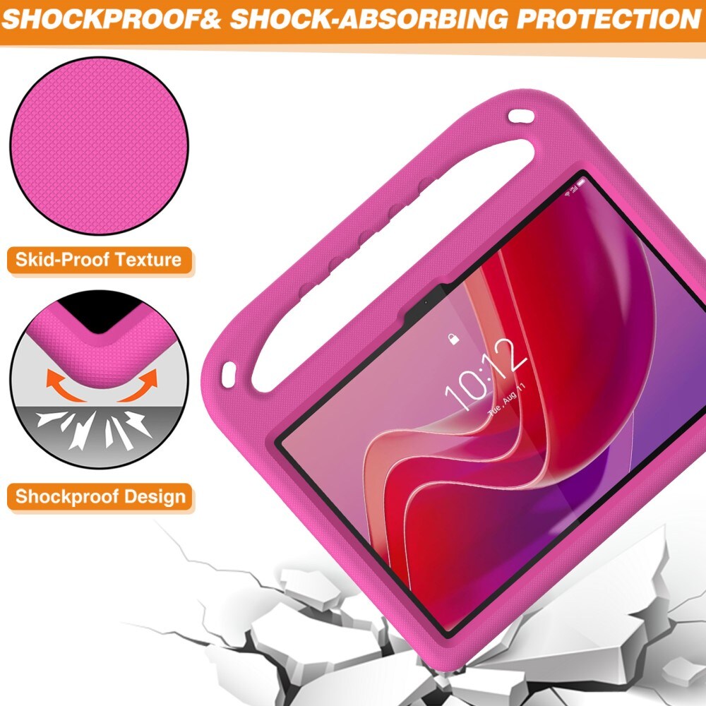  Lenovo Tab Stødsikkert cover/etui med håndtag - Perfekt til børn, Lyserød