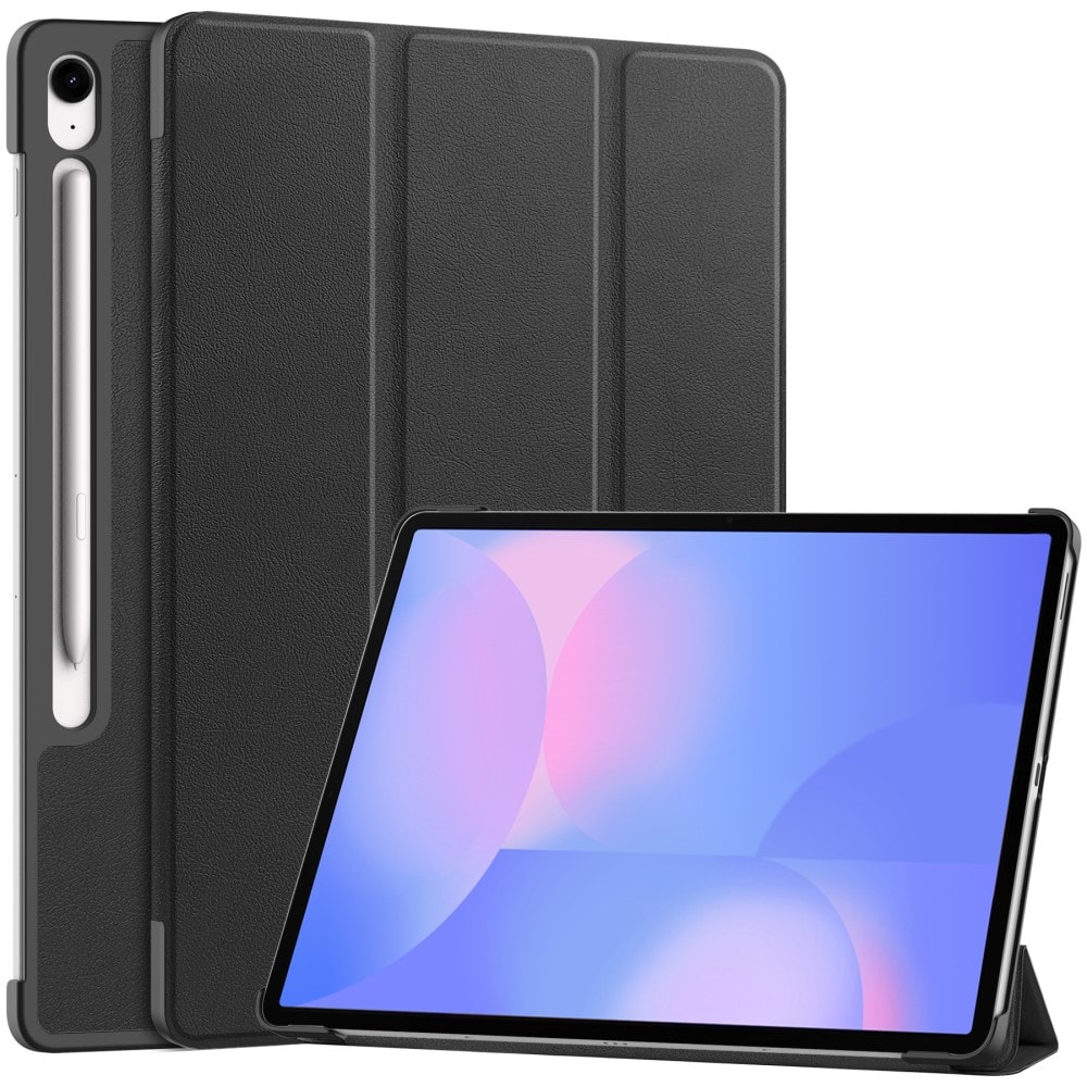 Samsung Galaxy Tab S10 FE Plus Tri-fold etui med penneholder, Sort