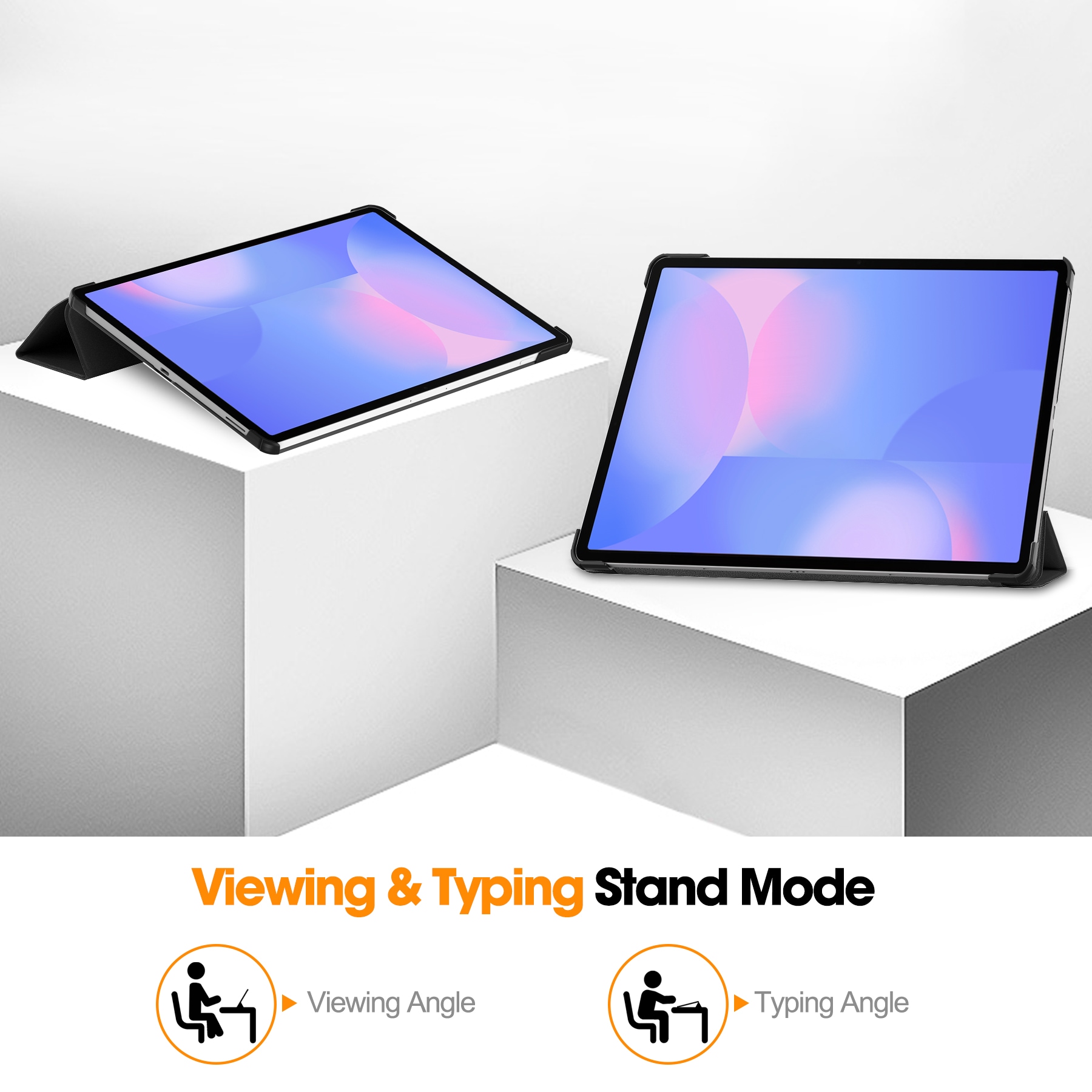 Samsung Galaxy Tab S10 FE Plus Tri-Fold etui, Sort
