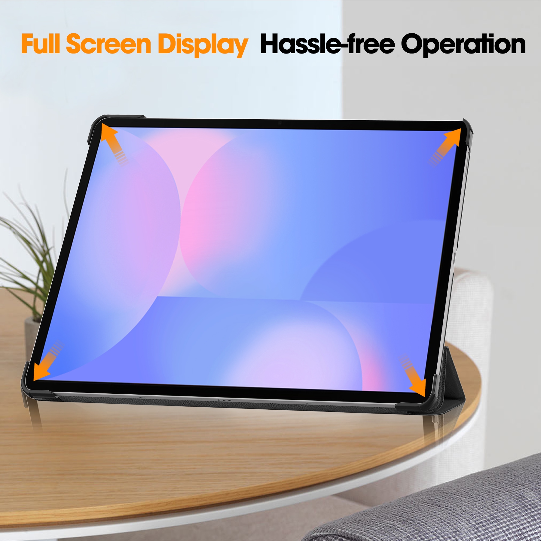 Samsung Galaxy Tab S10 FE Plus Tri-Fold etui, Sort