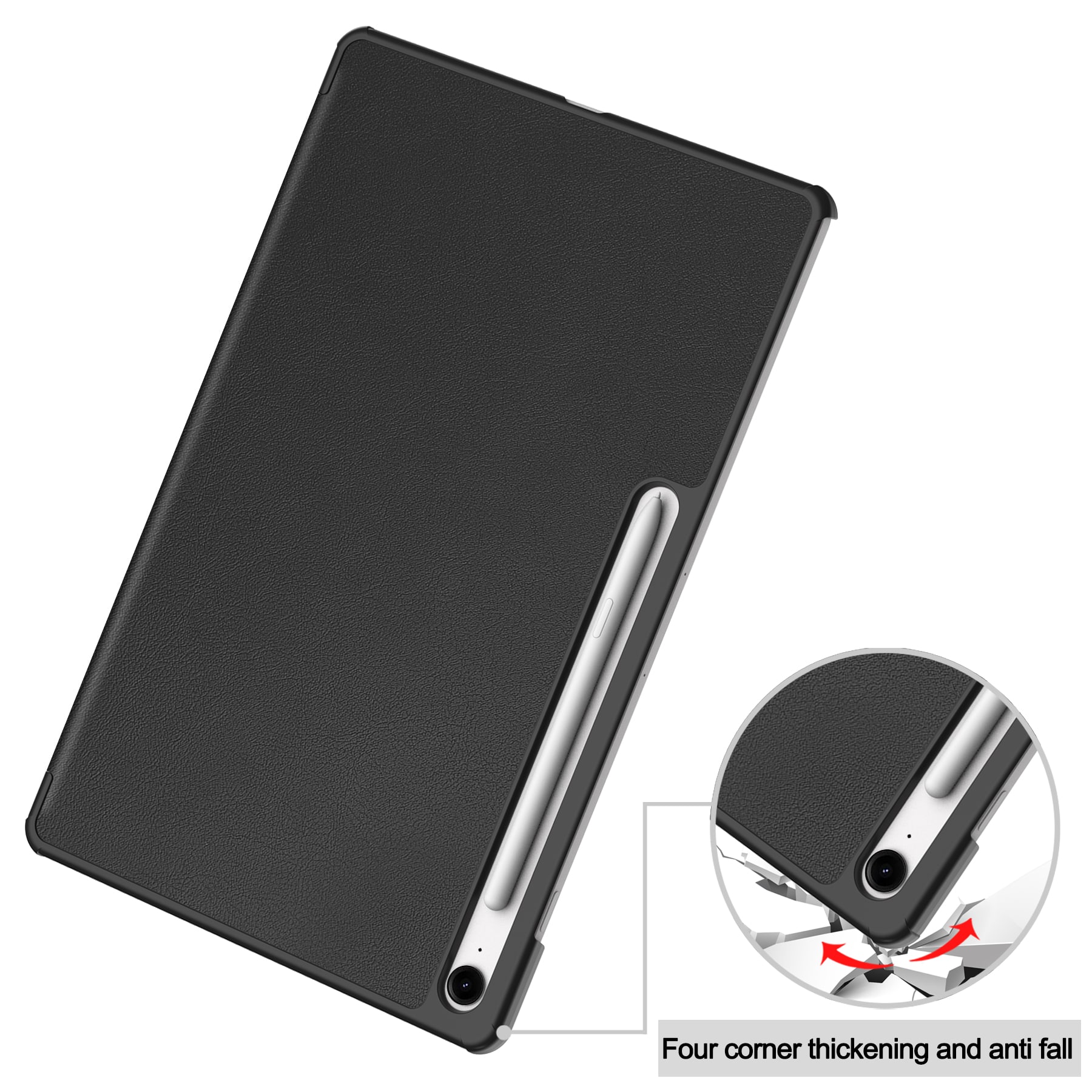 Samsung Galaxy Tab S10 FE Plus Tri-Fold etui, Sort