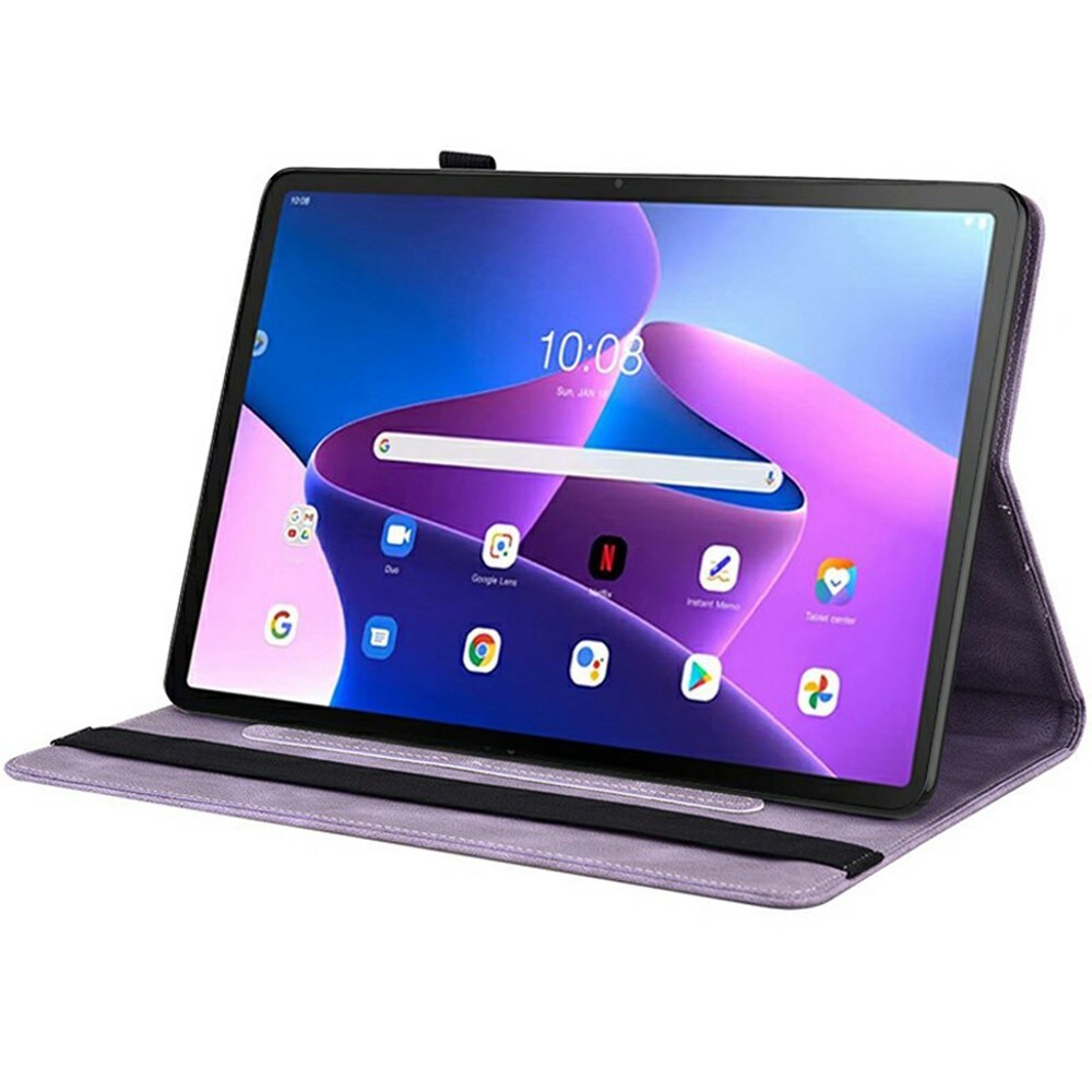  Lenovo Tab Etui med sommerfugle, Lilla