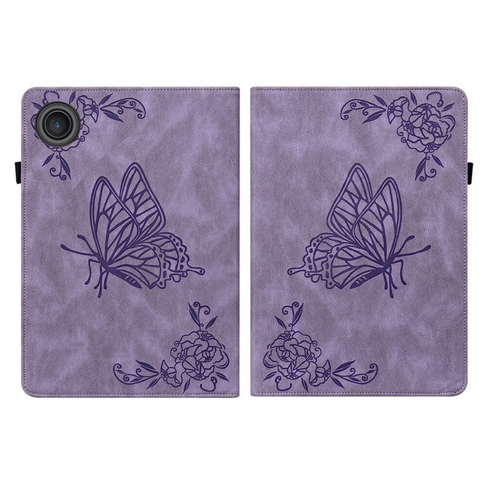  Lenovo Tab Etui med sommerfugle, Lilla