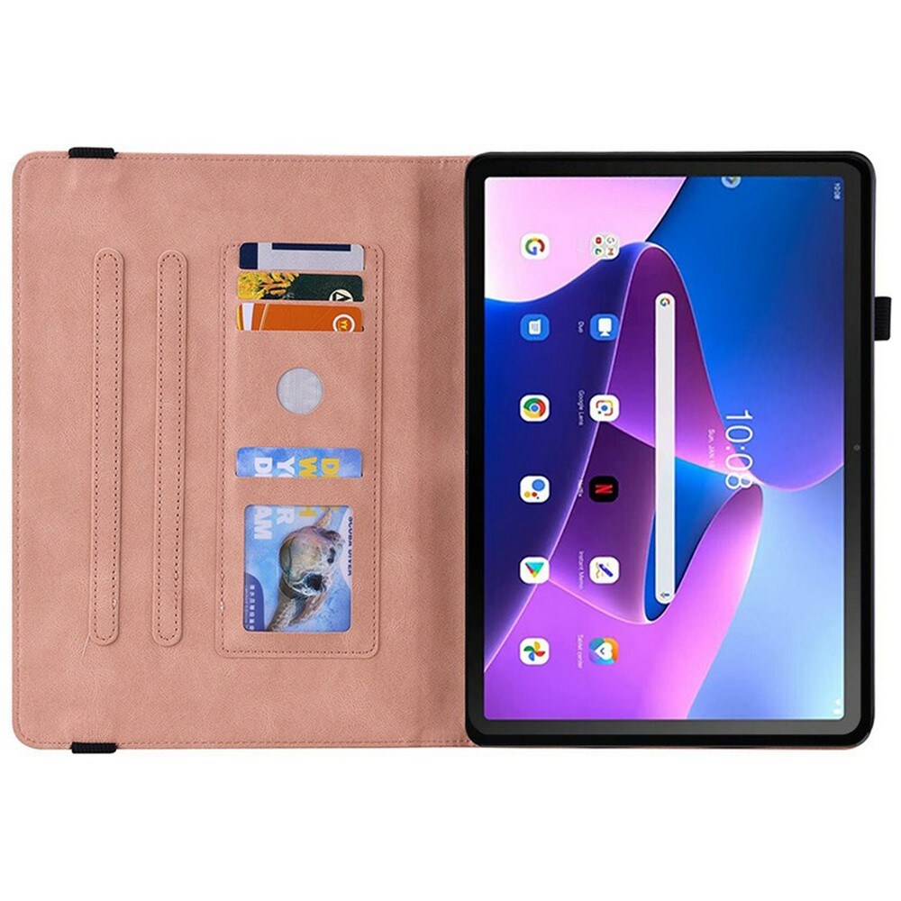  Lenovo Tab Etui med sommerfugle, Lyserød