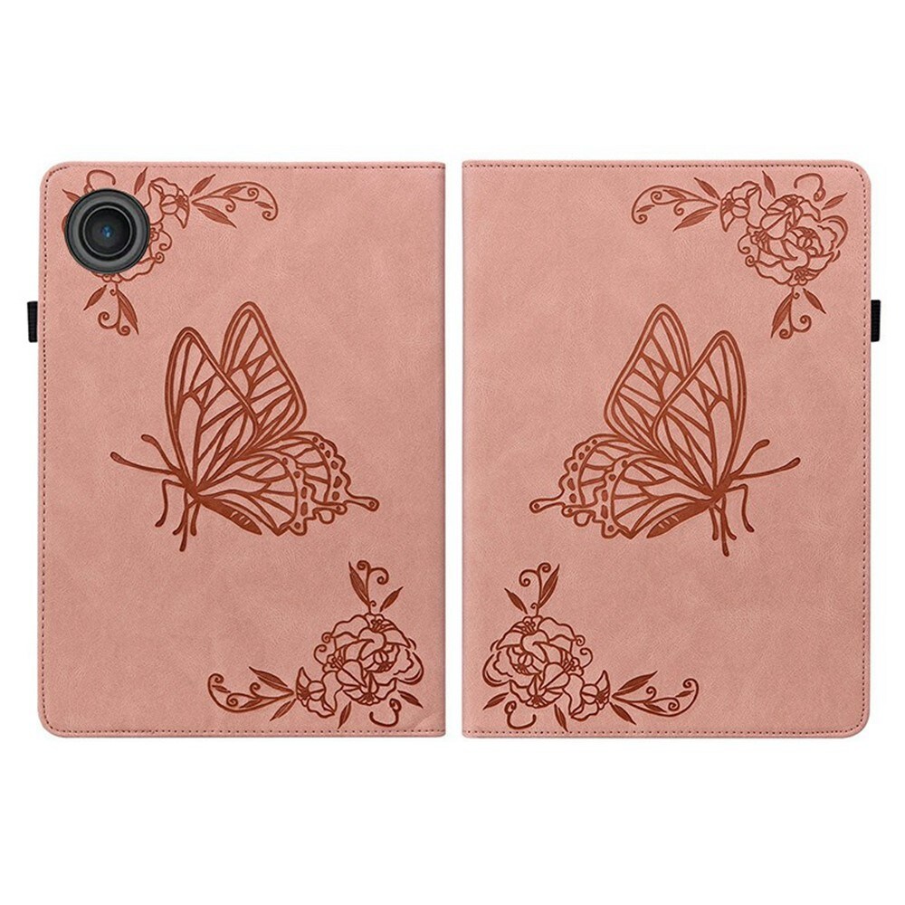  Lenovo Tab Etui med sommerfugle, Lyserød
