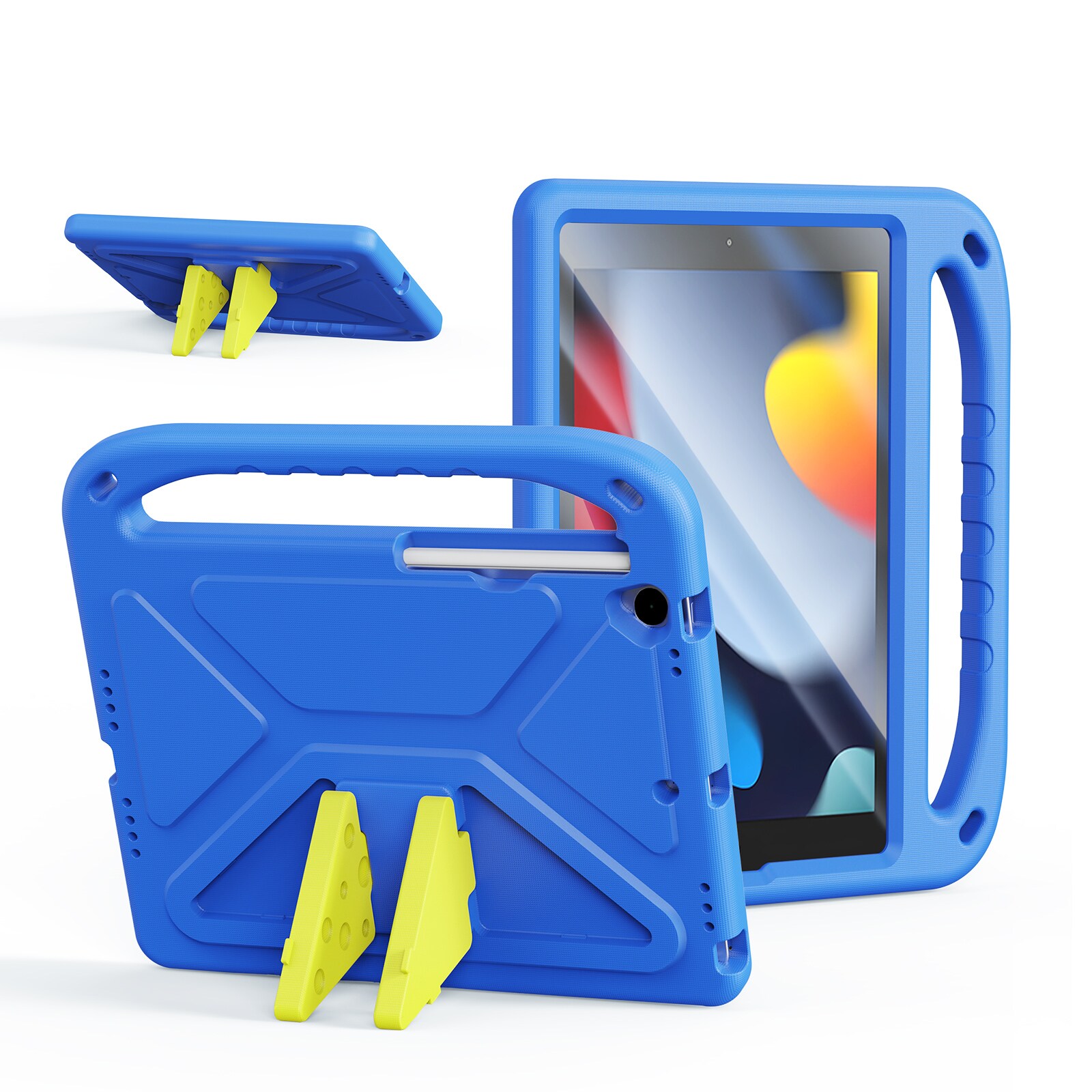 Apple iPad 10.2 7th Gen (2019) Stødsikkert børnevenligt cover i EVA-materiale, Blå