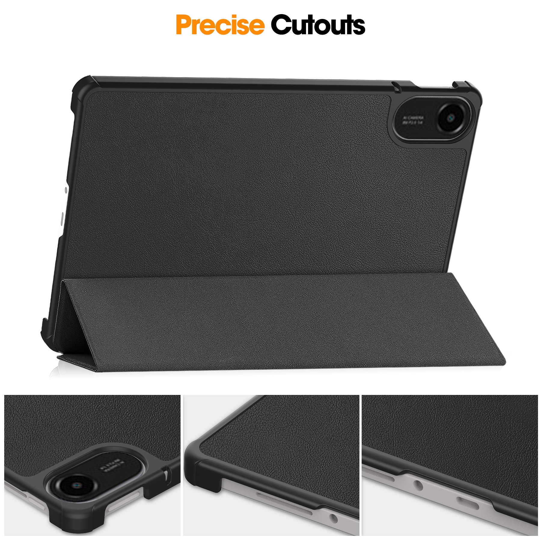 Xiaomi Redmi Pad 2 Tri-Fold etui, Sort