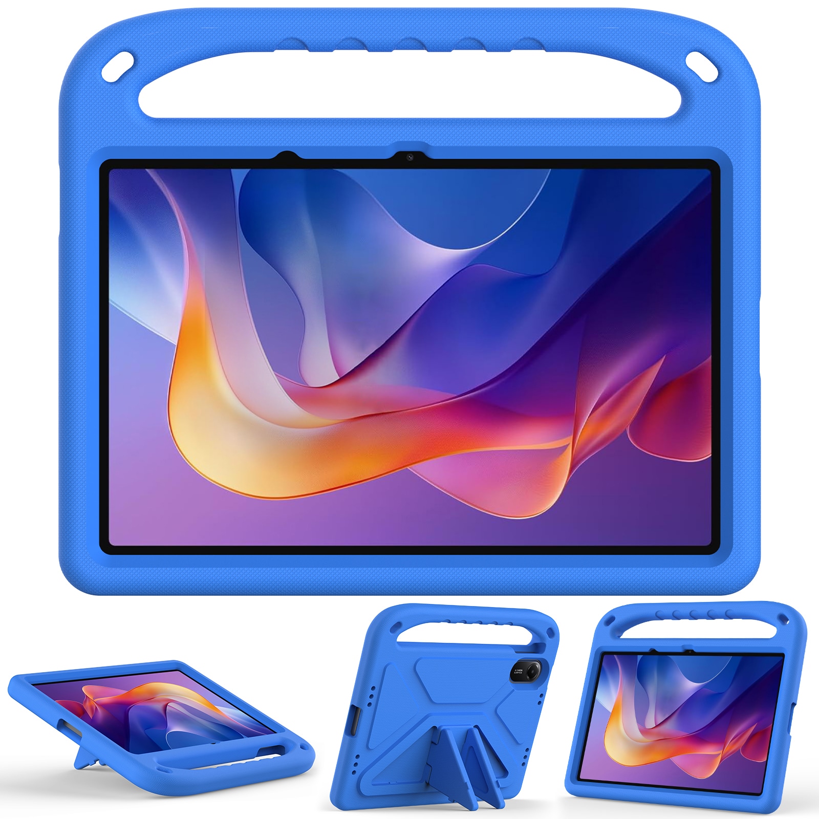 Xiaomi Redmi Pad 2 Stødsikkert cover/etui med håndtag - Perfekt til børn, Blå