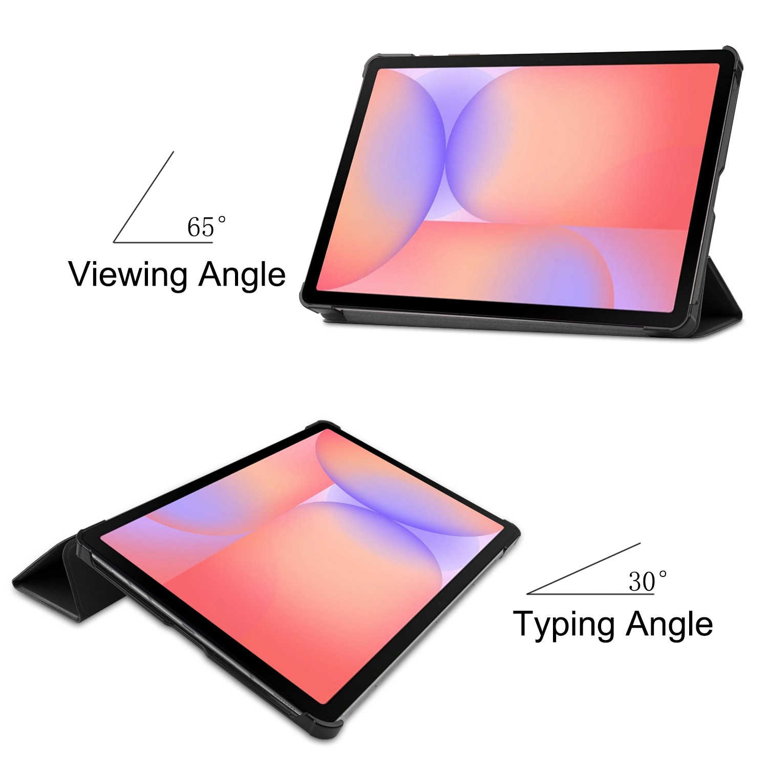 Samsung Galaxy Tab S10 Lite Tri-Fold etui, Sort