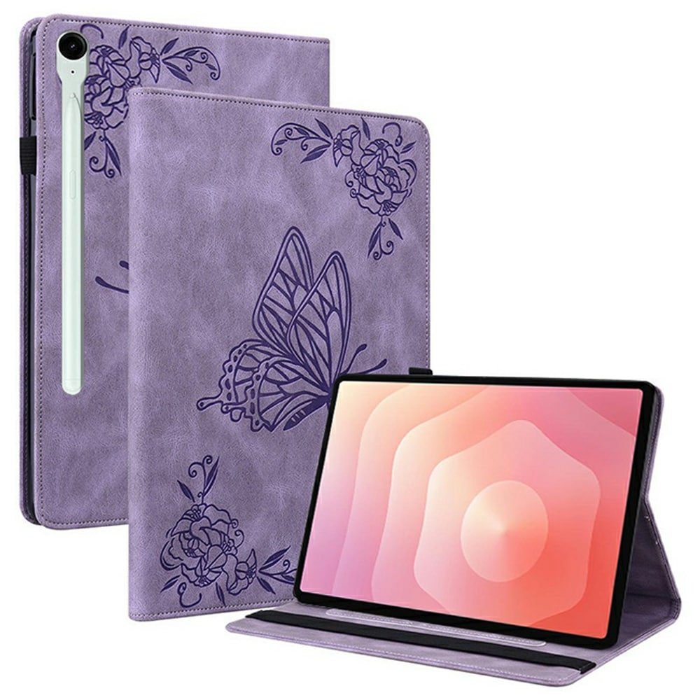 Samsung Galaxy Tab S11 Etui med sommerfugle, Lilla
