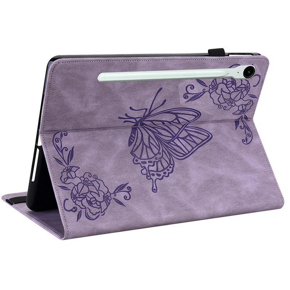 Samsung Galaxy Tab S11 Etui med sommerfugle, Lilla