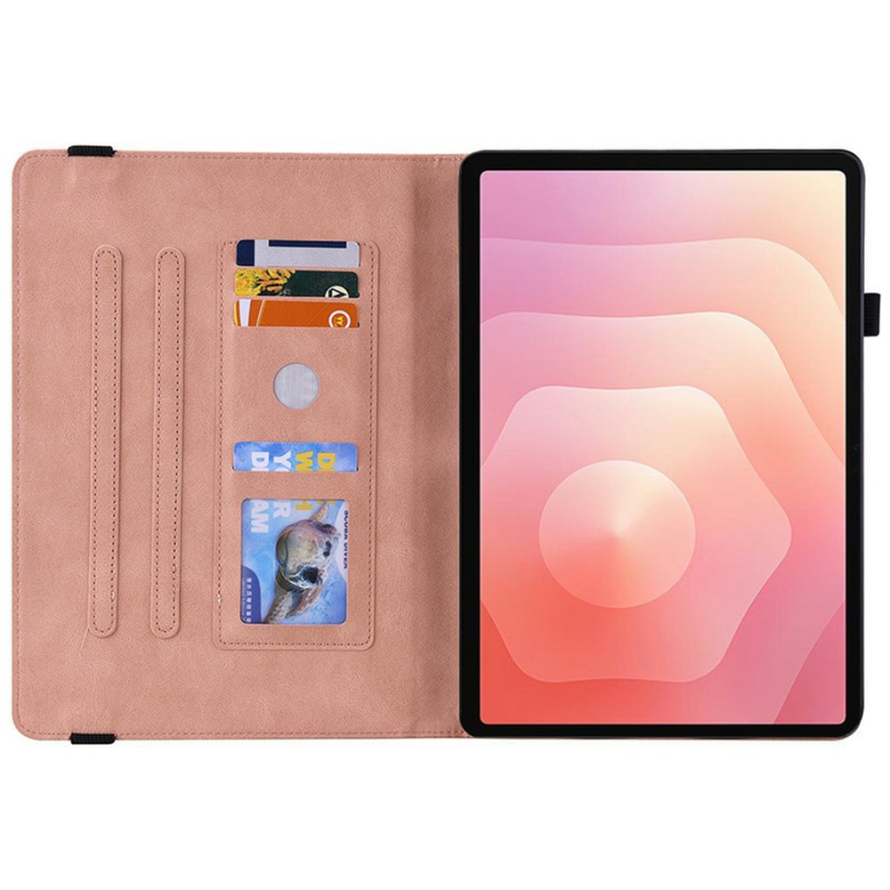 Samsung Galaxy Tab S11 Etui med sommerfugle, Lyserød