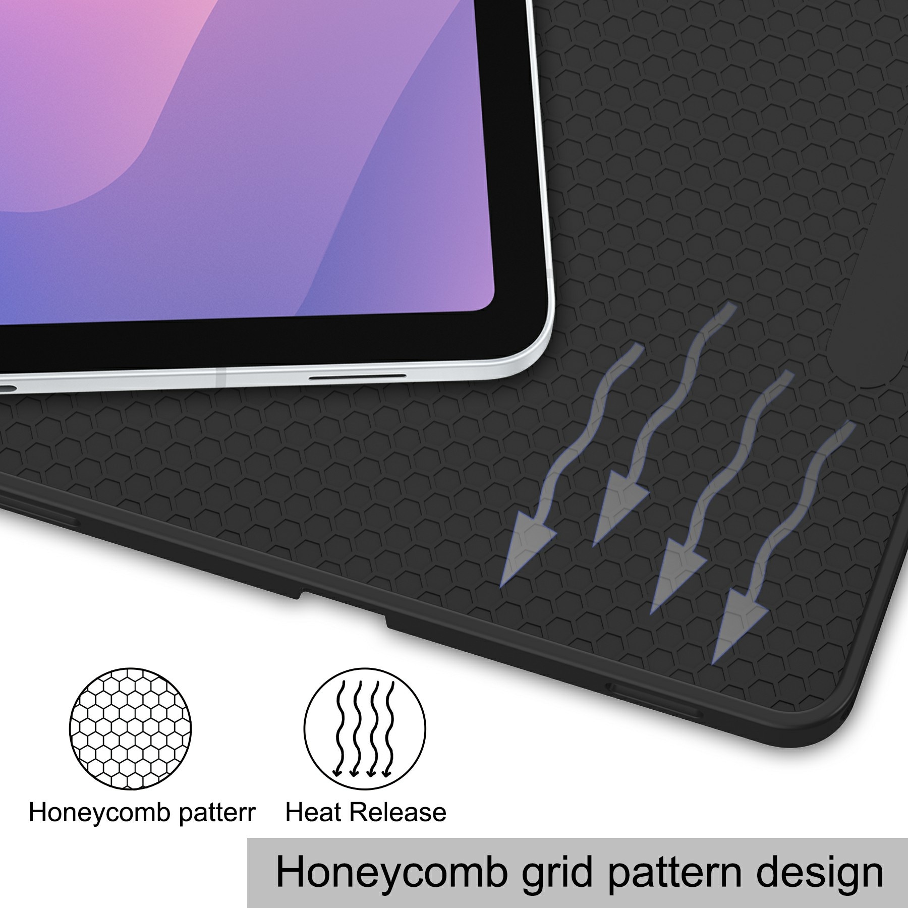 Samsung Galaxy Tab S11 Tri-fold etui med penneholder, Sort
