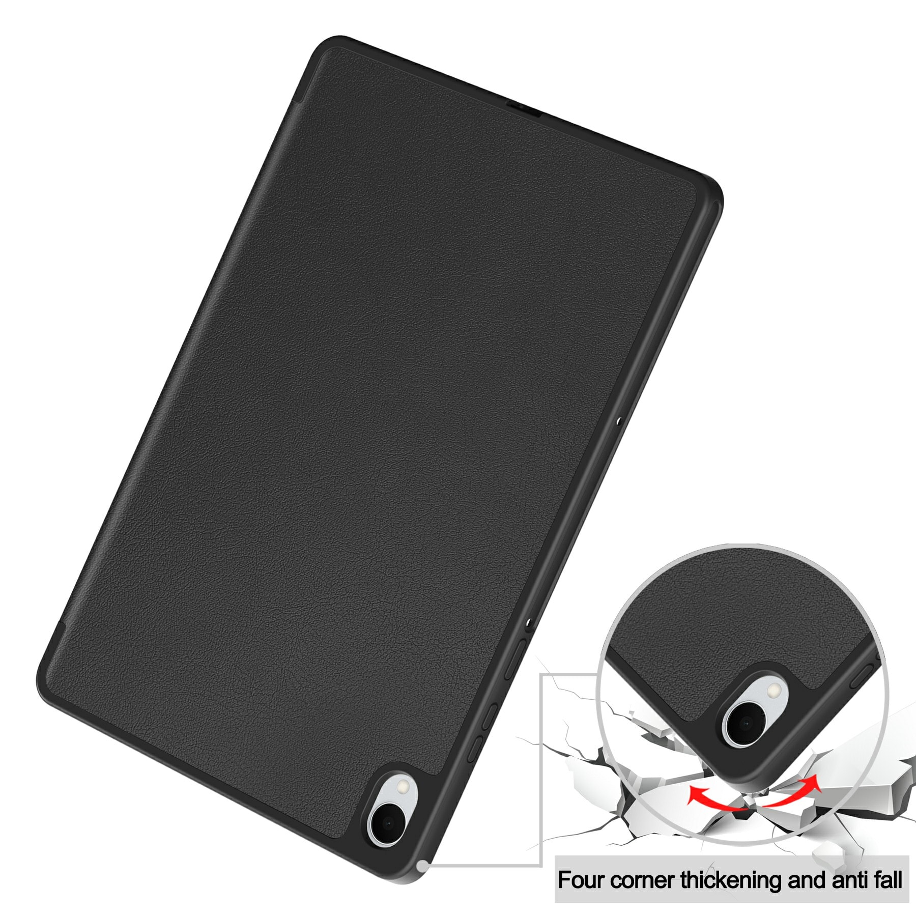 Samsung Galaxy Tab S11 Tri-fold etui med penneholder, Sort