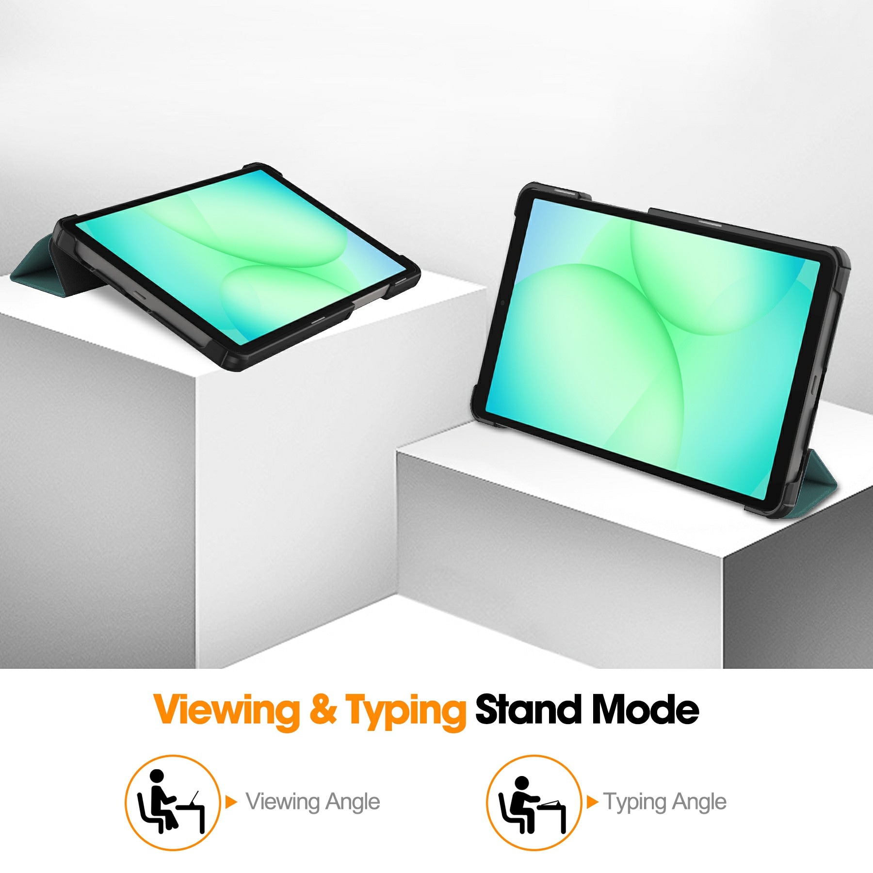 Samsung Galaxy Tab A11 Tri-Fold etui, Grøn