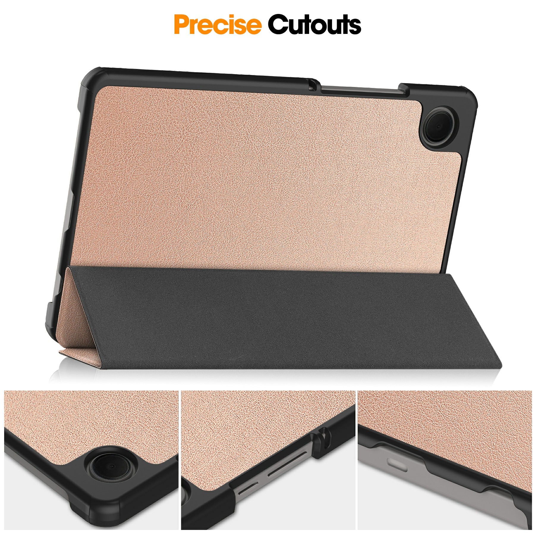 Samsung Galaxy Tab A11 Tri-Fold etui, Rose guld