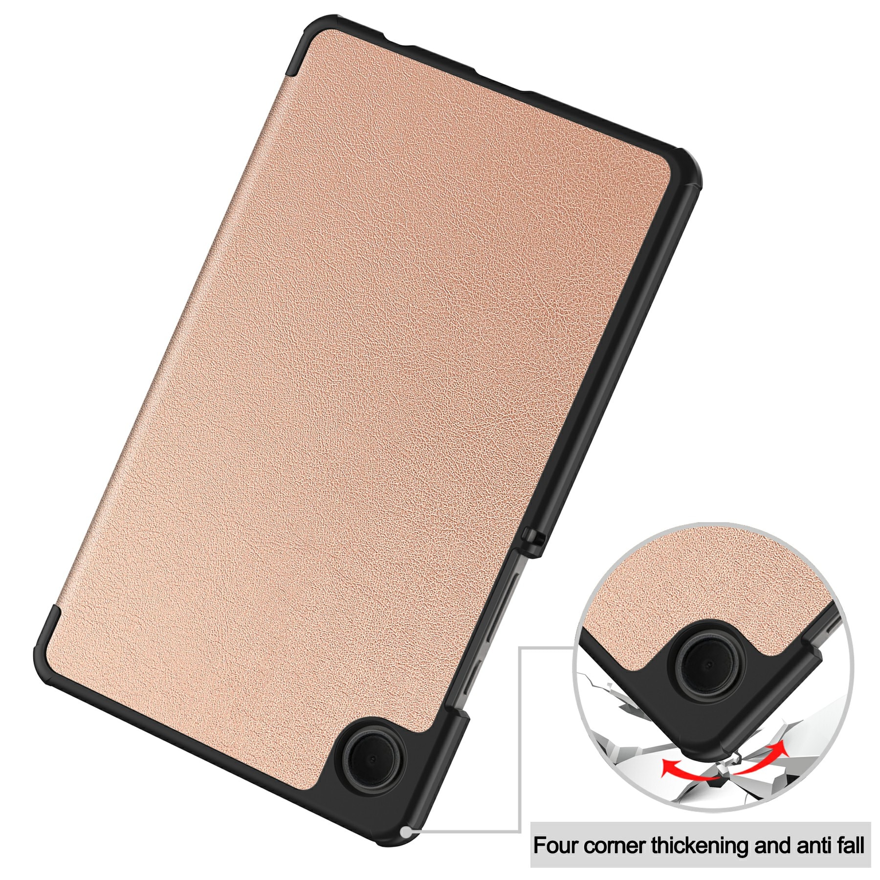 Samsung Galaxy Tab A11 Tri-Fold etui, Rose guld