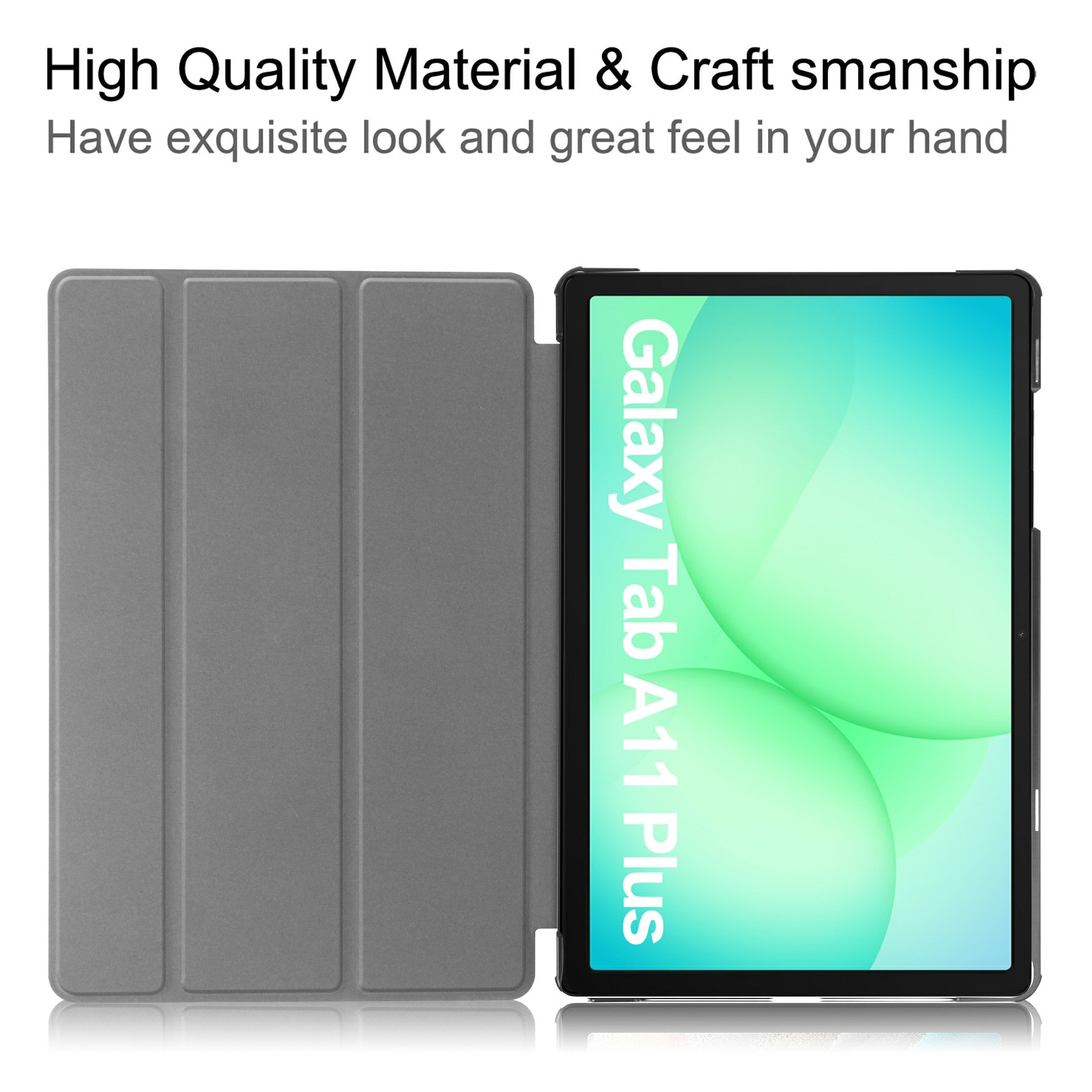 Samsung Galaxy Tab A11 Plus Tri-Fold etui, Sort