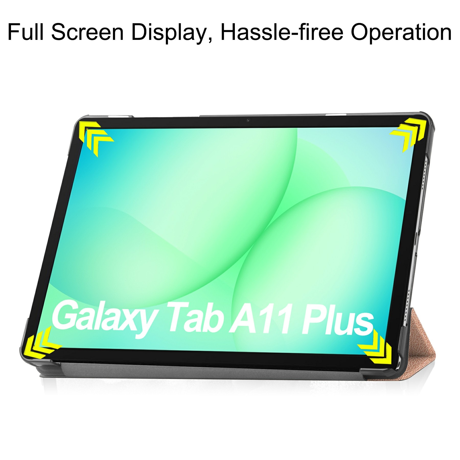 Samsung Galaxy Tab A11 Plus Tri-Fold etui, Rose guld